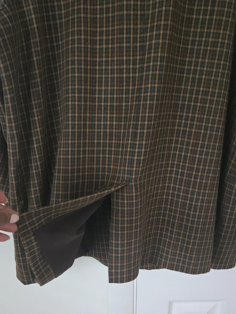 Madewell Caldwell Double-Breasted Blazer Oversized Checkered Pocket Lined NWOT